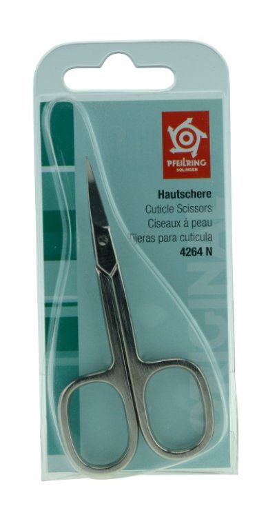 Pfeilring Hautschere 4264 9 cm, gebogen, vernickelt