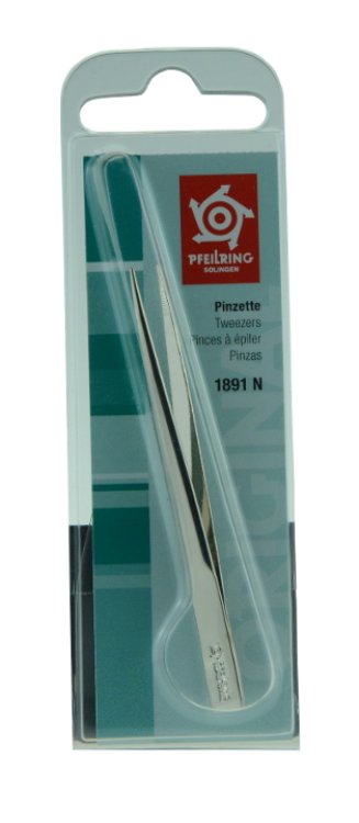 Pfeilring Pinzette 1891 N spitz vernickelt