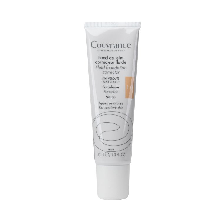 Avene Couvrance korrigierendes Make-up-Fluid 1.0 Porzellan