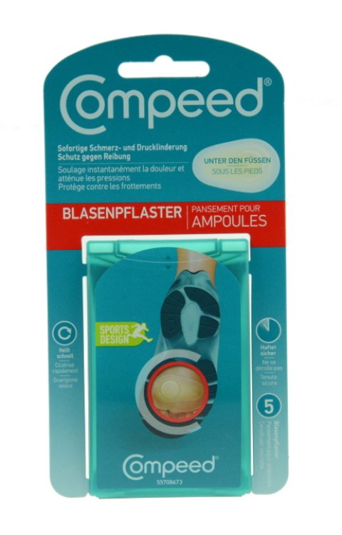 Compeed Blasenpflaster unter den Füßen Pflaster 5