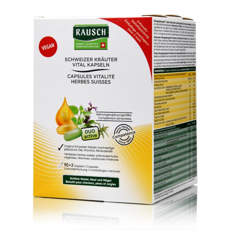 Rausch Schweizer Kräuter Vital Kapseln 3 Monats-Packung