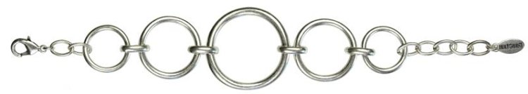 HULTQUIST Armreif: versilbert mit 5 Ringen