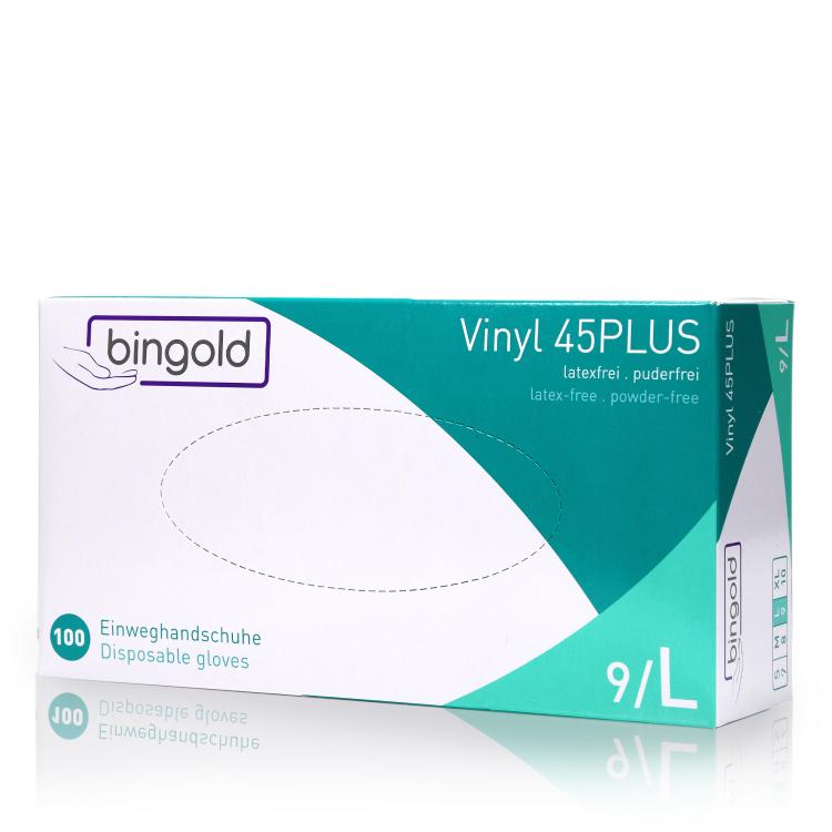 Bingold Vinylhandschuhe Größe L