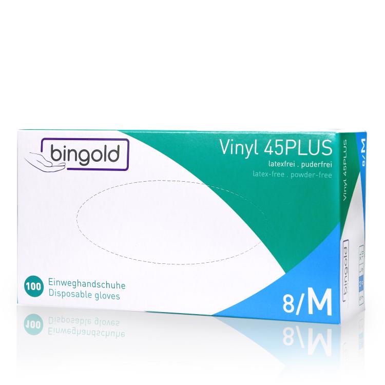 Bingold Vinylhandschuhe Größe M