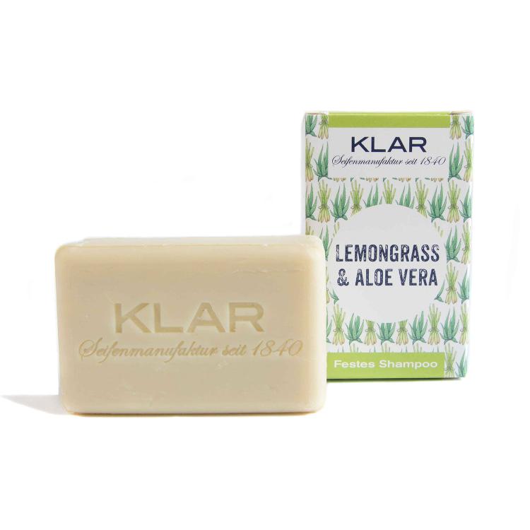 Klar festes Shampoo Lemongrass & Aloe Vera 