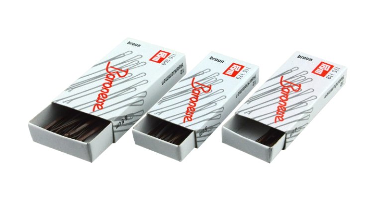 Baronesse Haarklemmen 12er-Pack schwarz