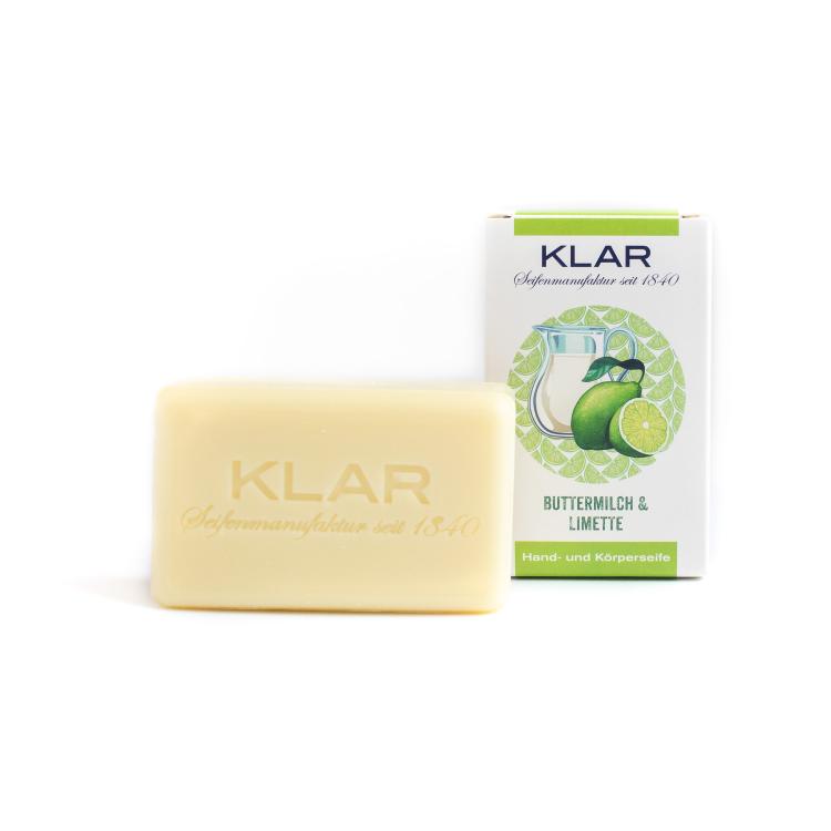 Klar Hand- und Körperseife Buttermilch & Limette