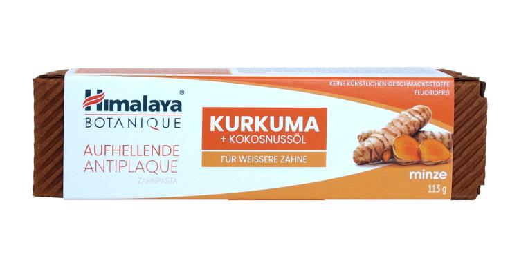 Himalaya aufhellende Antiplaque Zahnpasta Kurkuma & Kokosnussöl