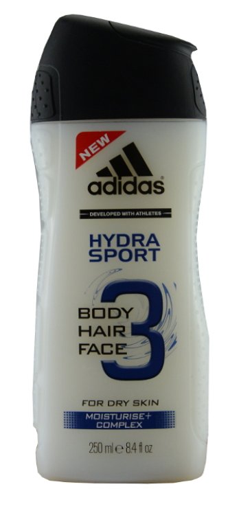 Adidas Hydra Sport HairBodyFace Shower Gel for Him