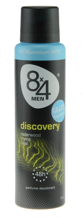 8 X 4 Men Discovery 48h Deodorantspray 150 Ml